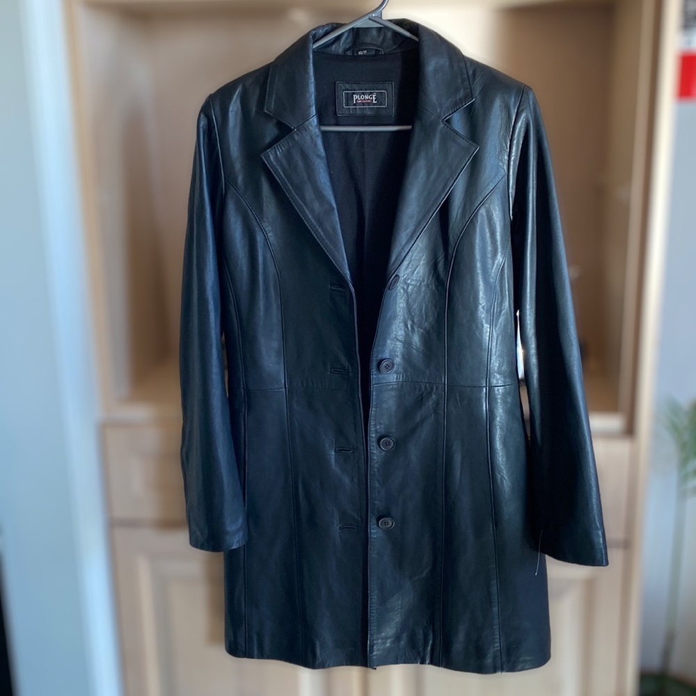 100% genuity leather coat